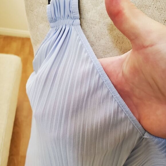 Topshop Pleated Crinkle Slip Dress - Picture 9 of 14